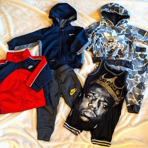 ✨ SOLD ✨ Nike Adidas "Cool Kid" Clothing Bundle- Jacket, Hoodies, Sweat Pant